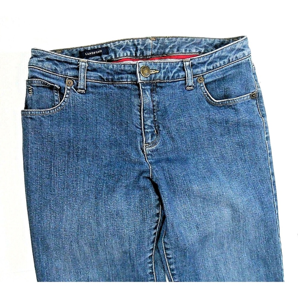 Lands' End Women's Classic Blue Straight Leg Jeans